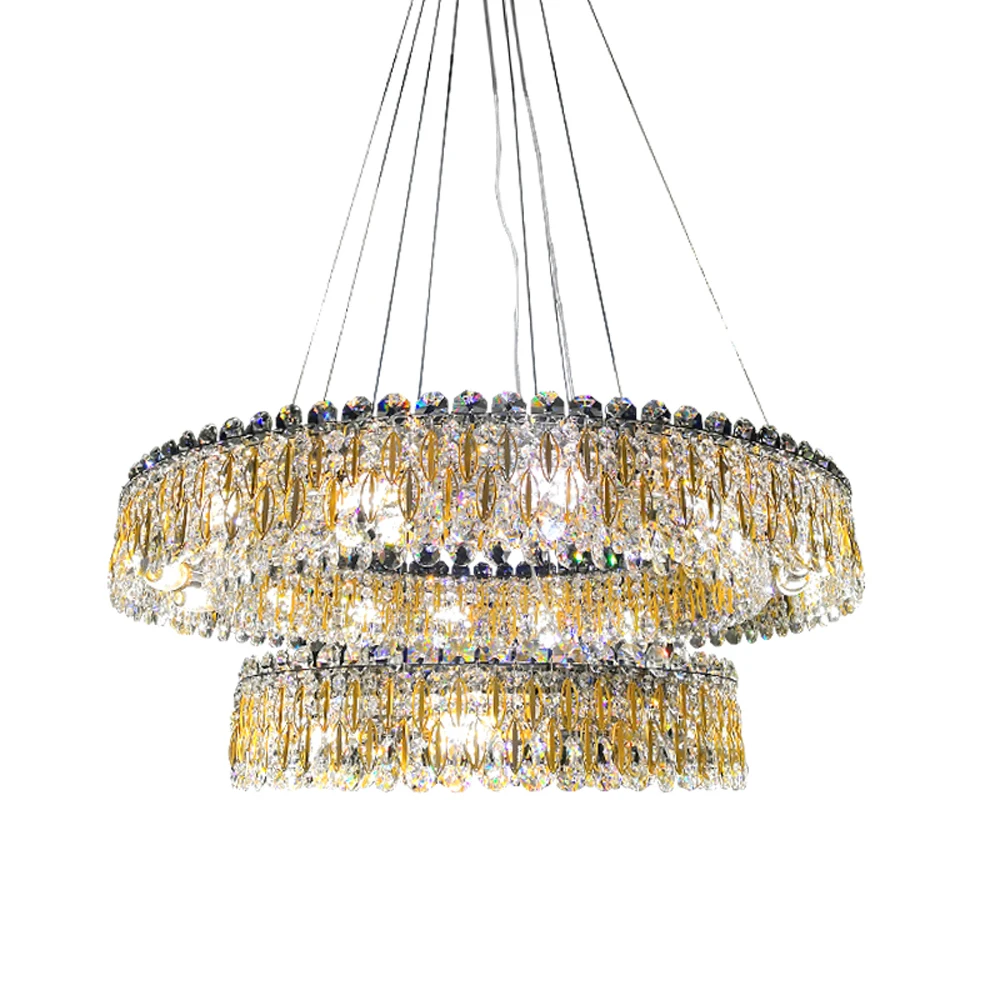 Арт-дизайн Современная хрустальная люстра светодиодный светильники для фойе AC110V