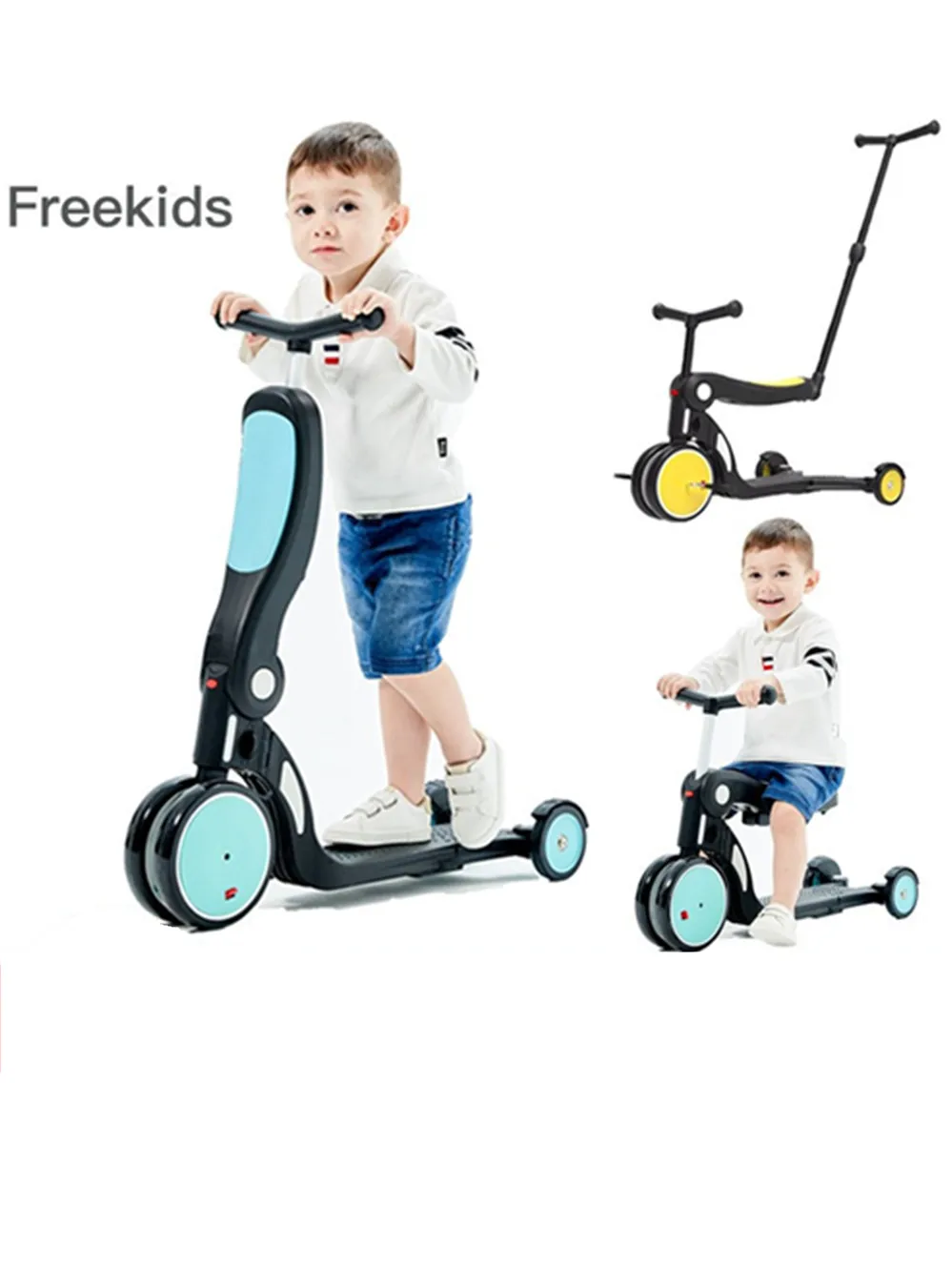 5 в 1 детский скутер Балансирующий автомобиль велосипед для детей 18 месяцев 6 лет