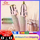 Электрический триммер для бровей 2 в 1, безболезненный эпилятор для макияжа бровей, мини-бритва, женские портативные бритвы для удаления волос на лице и теле