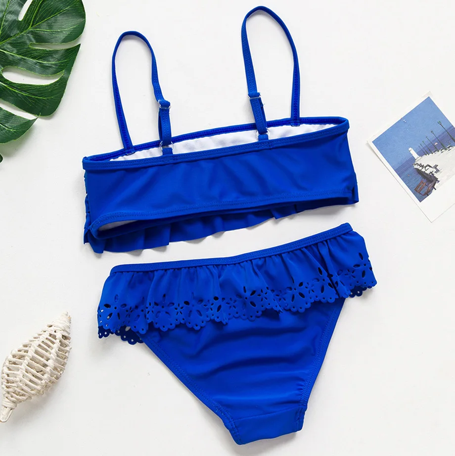 Купальный костюм для девочек-подростков Раздельный купальник купальный девочек