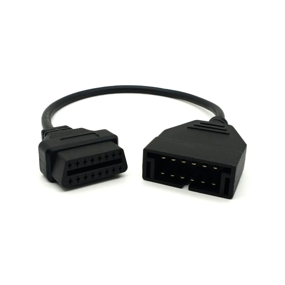 

OBD2 connector adapter for GM 12-pin to 16-pin auto-diagnostic cable connector