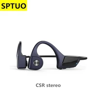 sptuo bone conduction headphones csr stereo bluetooth wireless sports earphone hands free with microphone