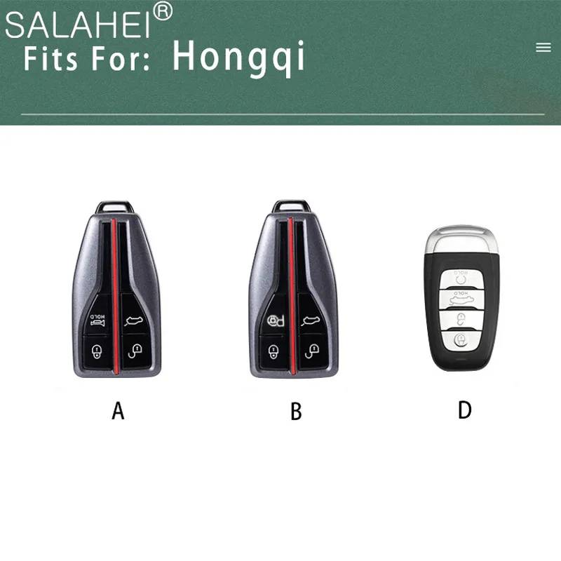 

Leather Car Key Case Full Cover For Hongqi HS5 H5 H9 HS7 H7 L5 HS3 L9 CHINA KEY RINGS For Hongqi H7 2013 2015 2017 2018 Styling