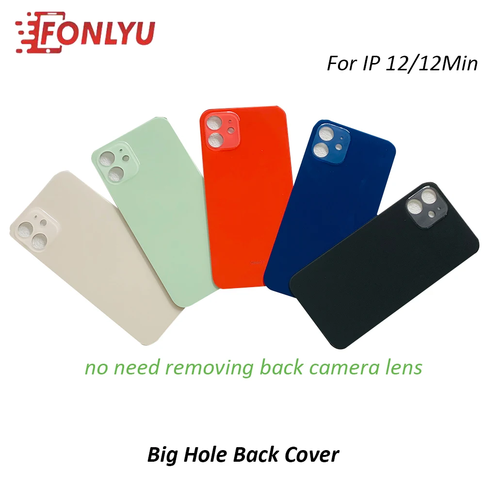 5 шт. оригинальное качество большое отверстие Задняя стеклянная крышка Корпус