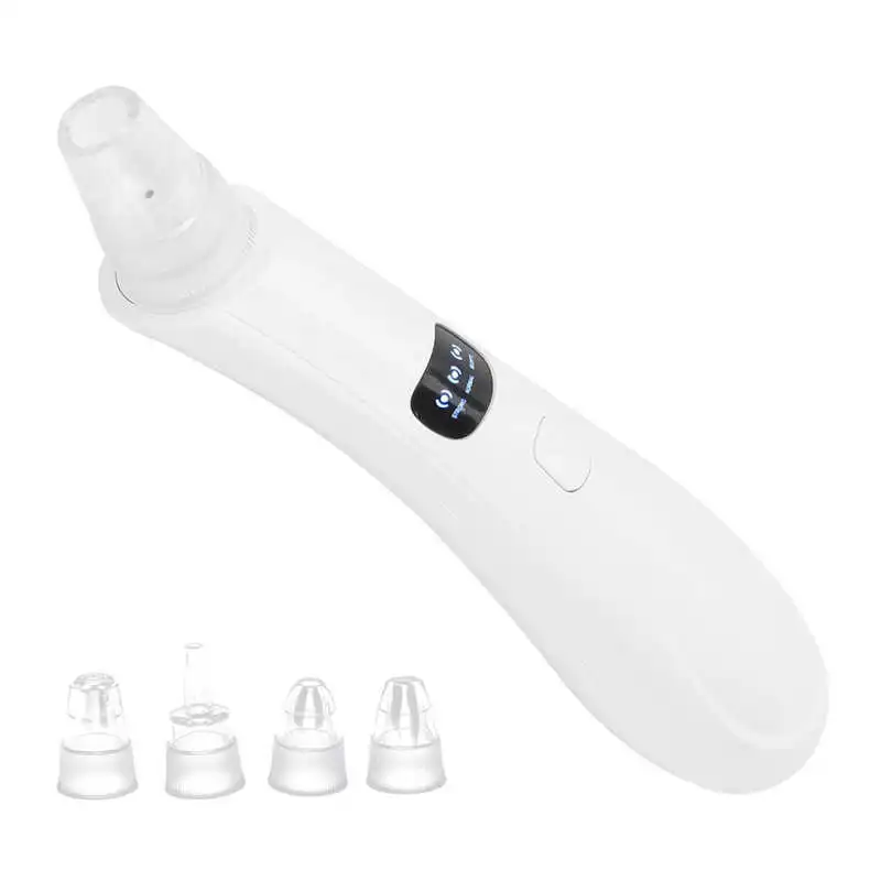 

Blackhead Vacuum Cleaner Pore Vacuum Extractor LED Digital Display Three Suction Modes with 4 Replaceable Probes for Business
