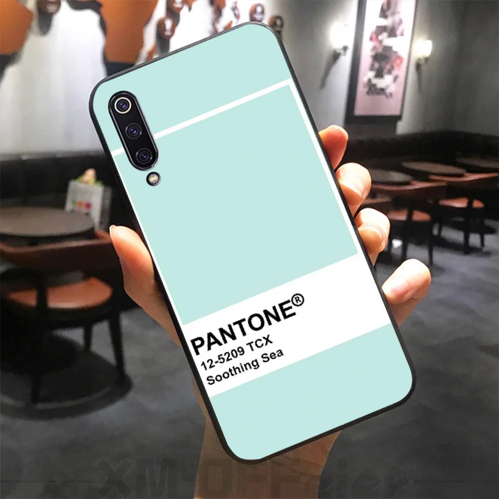 Мягкий силиконовый черный чехол Reayou Pantone карамельных цветов для телефона Xiaomi 8 9 se