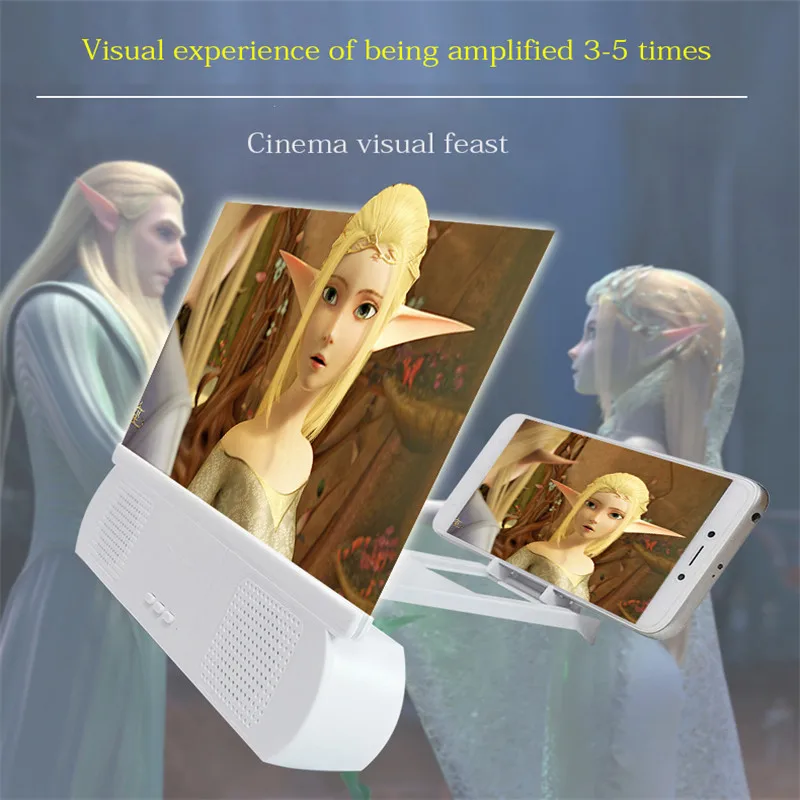 10 дюймовый 3D усилитель экрана с Bluetooth динамиком проектор экран для кинотеатра