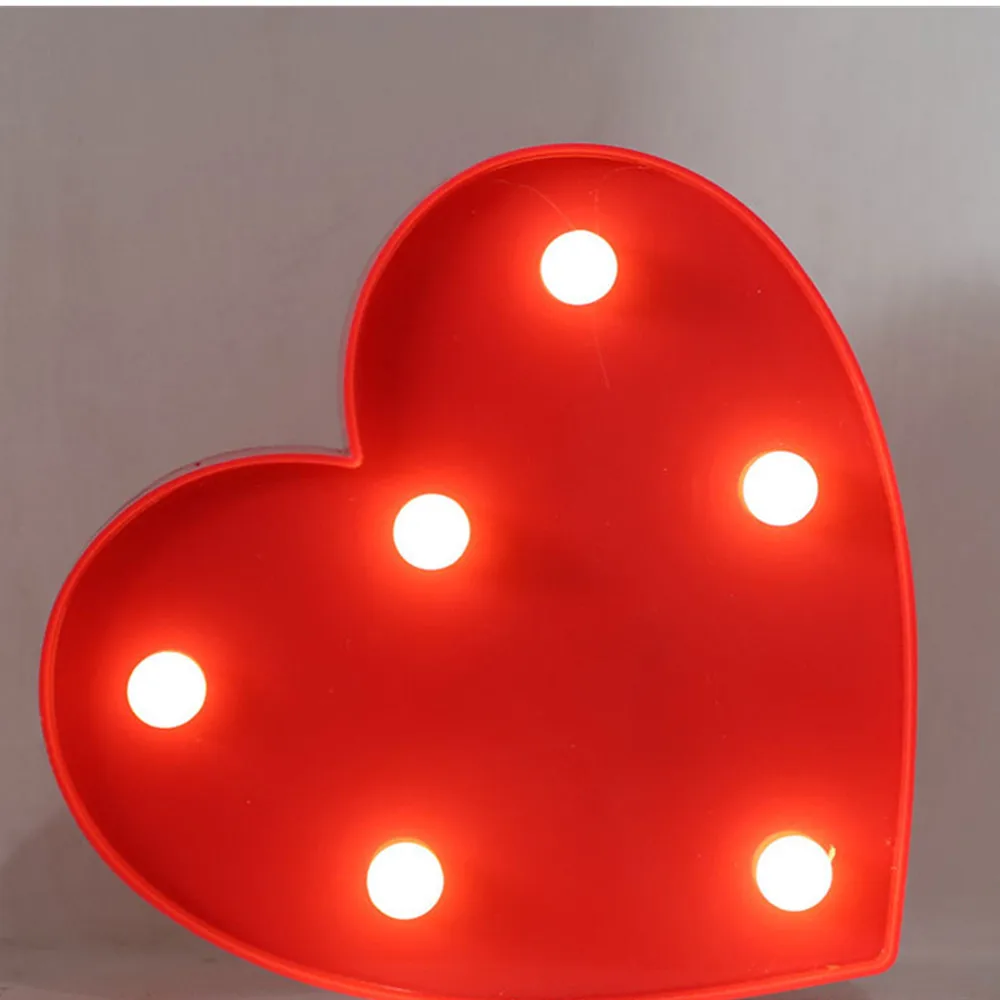 Creative 3d Letter Number Led Light Alphabet Sign Indoor Wall Hanging Night Lamp Decoration Valentine's Day Gift | Лампы и