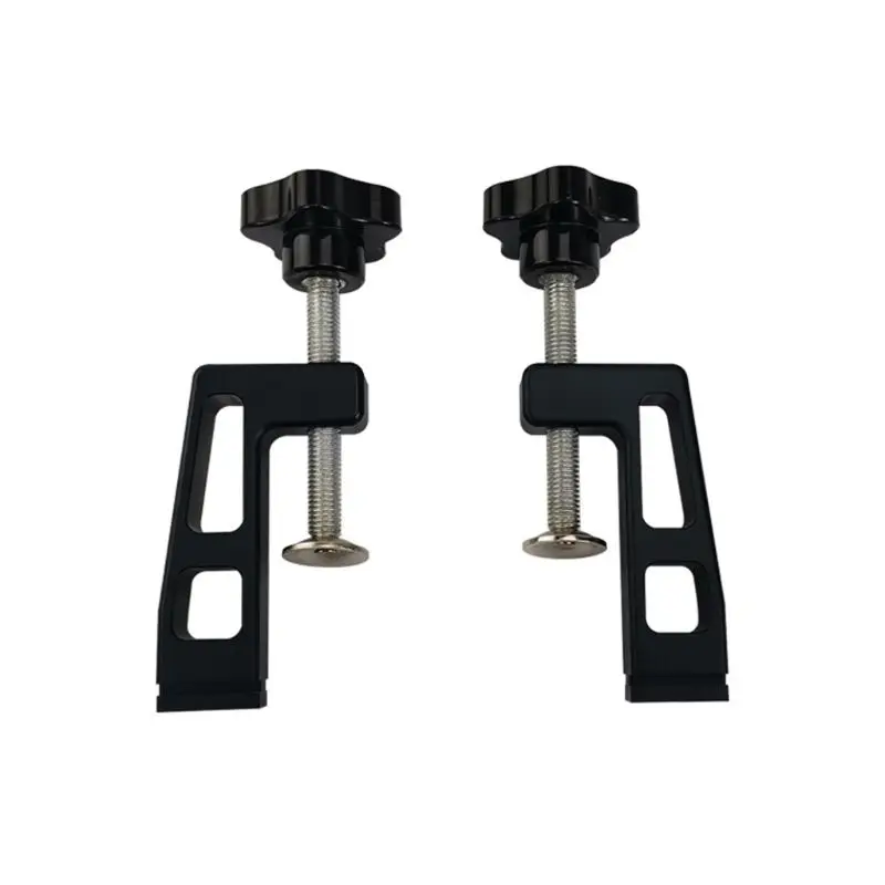 

2Pcs/set Woodworking Special Fixing Clips G Clamp for wood working Fence and 75 Type T Track Slot Thickest Clips 65MM