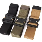 Нейлоновый тактический ремень военный армейский металлический ремень с пряжкой полицейский сверхпрочный ремень для военных игр тренировочные аксессуары для охоты поддержка талии