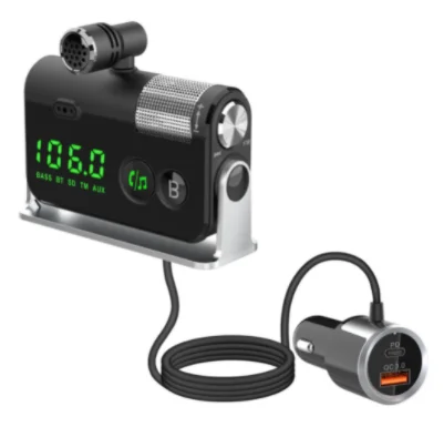 

JINSERTA 2021 Bluetooth Car Kit FM Transmitter MP3 Player Lossless TF Music Play PD18W QC3.0 Fast Charge Noise Reduction Call