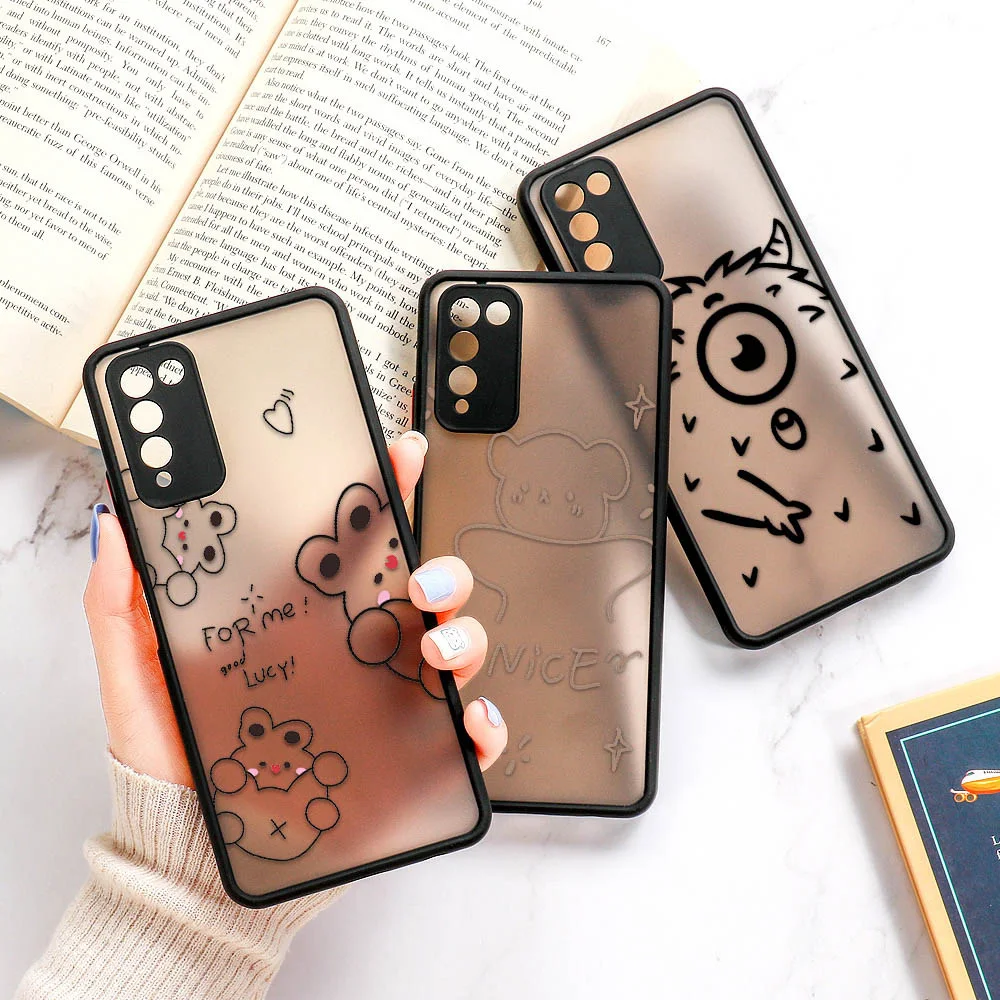 

Cute Painted Case For Oppo A52 A72 A92 A54 A53 A74 A93 A94 A95 Case Shockproof Cover Reno 5Z A91 F15 A5 A9 A31 2020 A83 A3S A5S
