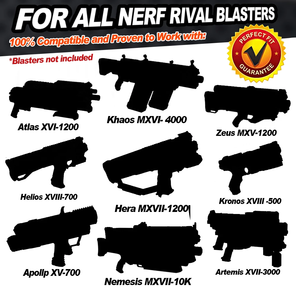 100 патронов для Nerf Rival запасная деталь пенопластовый сменный шар упаковка зажим