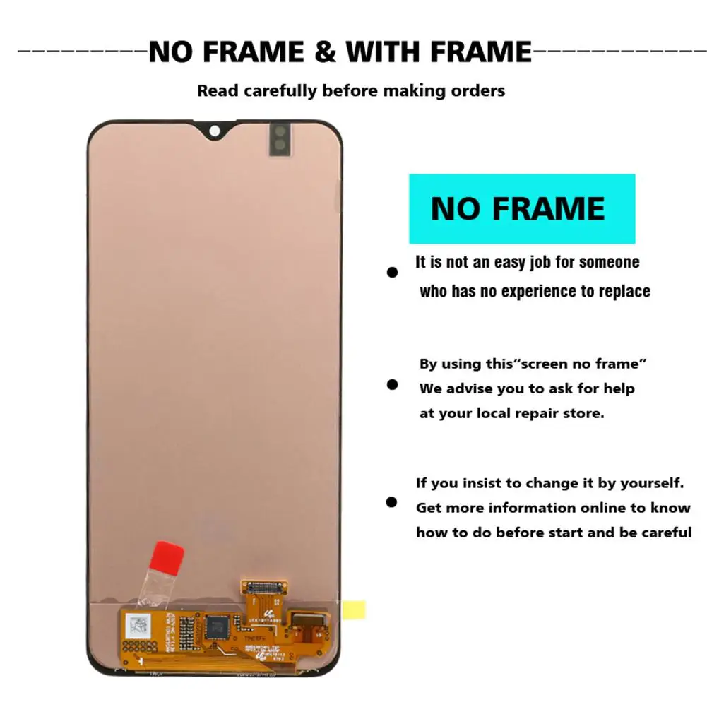 

Replacement LCD Touch Screen Digitizer for Samsung Galaxy A20 A205 SM-A205F LCD Display Touch Digitizer Assembly Repair Parts