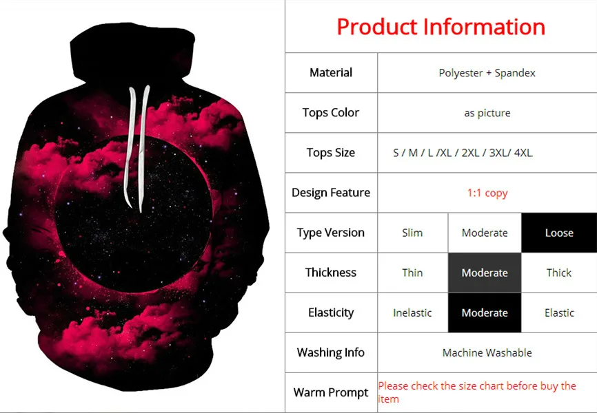 Мужской пуловер с 3D принтом anime_отбеливатель толстовка капюшоном и передним