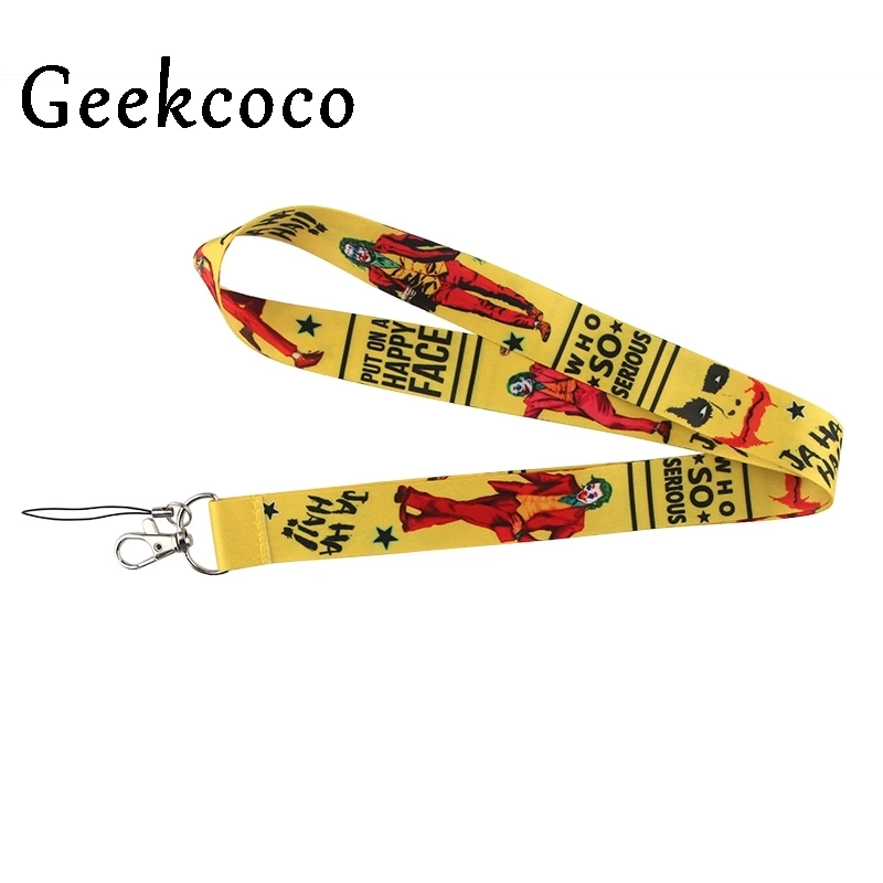 

10pcs/lot Horror Movie Multi-function Mobile Phone Straps Tags Neck Lanyards for key ID Lanyard Badges webbing J0926