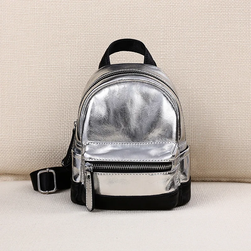 

Mini Backpack Women Cute Backpack Women Letter Backpacks Genuine Leather Solid Bags for Women Travel Backpack