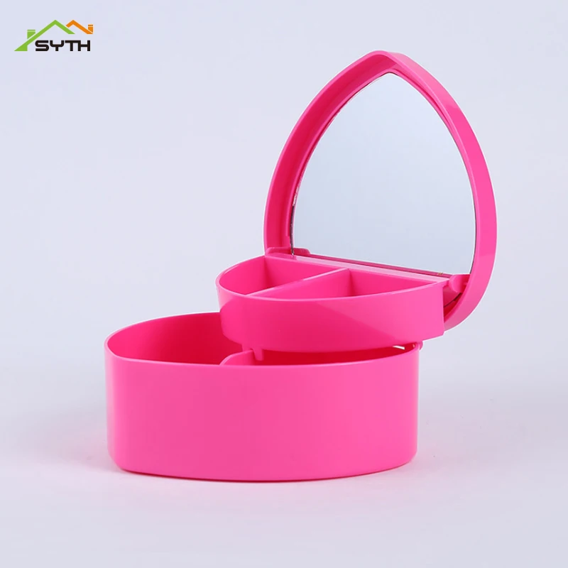 Шкатулка для ювелирных изделий в форме сердца девочек детский футляр косметики с