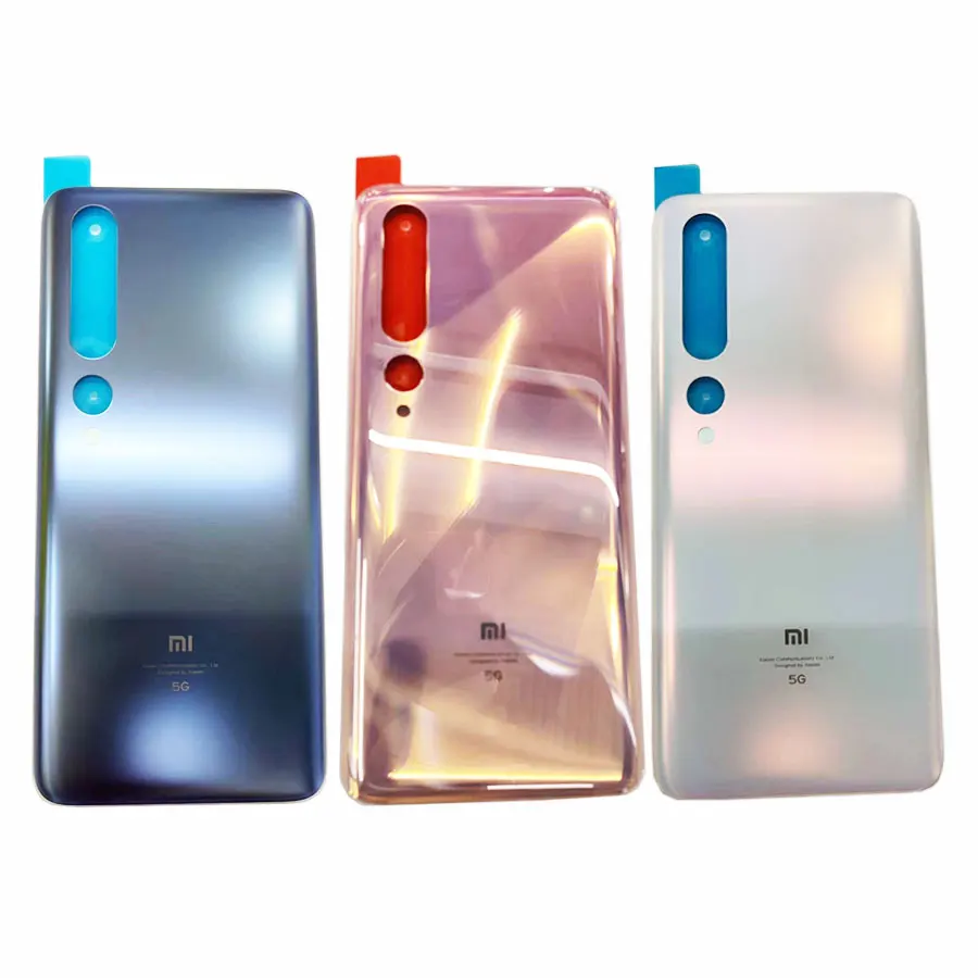 100% Оригинальный стеклянный корпус для Xiaomi Mi 10 Pro / 5G задняя крышка батарейного