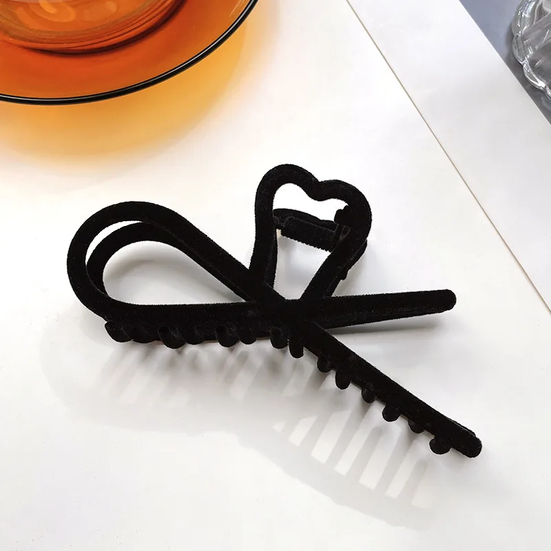 CX65 Корейский Бархатный зажим для волос заколка женский головы с большой акулой