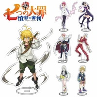 anime the seven deadly sins escanor rhitta keychain nanatsu no taizai player props headset winding desk decor stand model