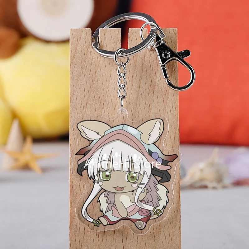 

20 pcs/lot Made in Abyss Acrylic Keychain Toy Figure Nanachi Bag Pendant Key Ring Gifts