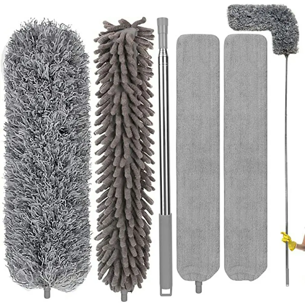 

Пылесборник перьевой из микрофибры, 5 шт., съемный гибкий многоразовый моющийся пылесборник