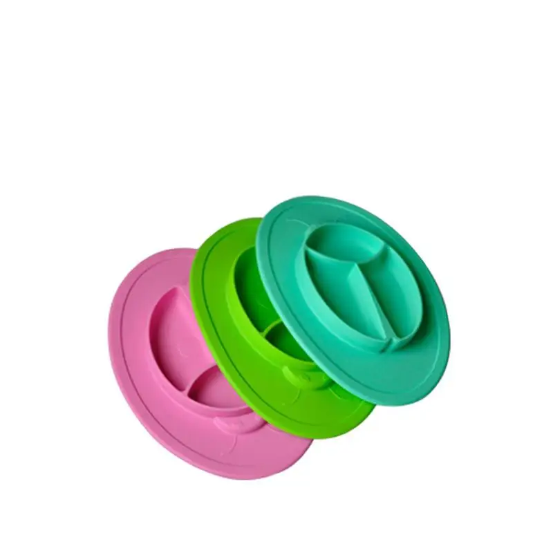 Мультяшная детская посуда тарелка для еды коврик Силиконовый легко чистящий