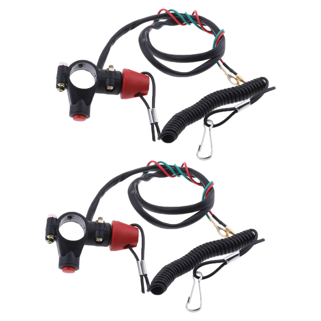 2х Универсальный лодочный подвесной двигатель стоп безопасности Kill Switch Tether