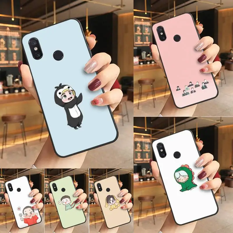 

Babaite Cute cartoon Kpop exo black Phone Case Hull Phone Case For Redmi note 8 8Pro 8T 6pro Redmi 8 7A 6A Xiaomi mi 8 9