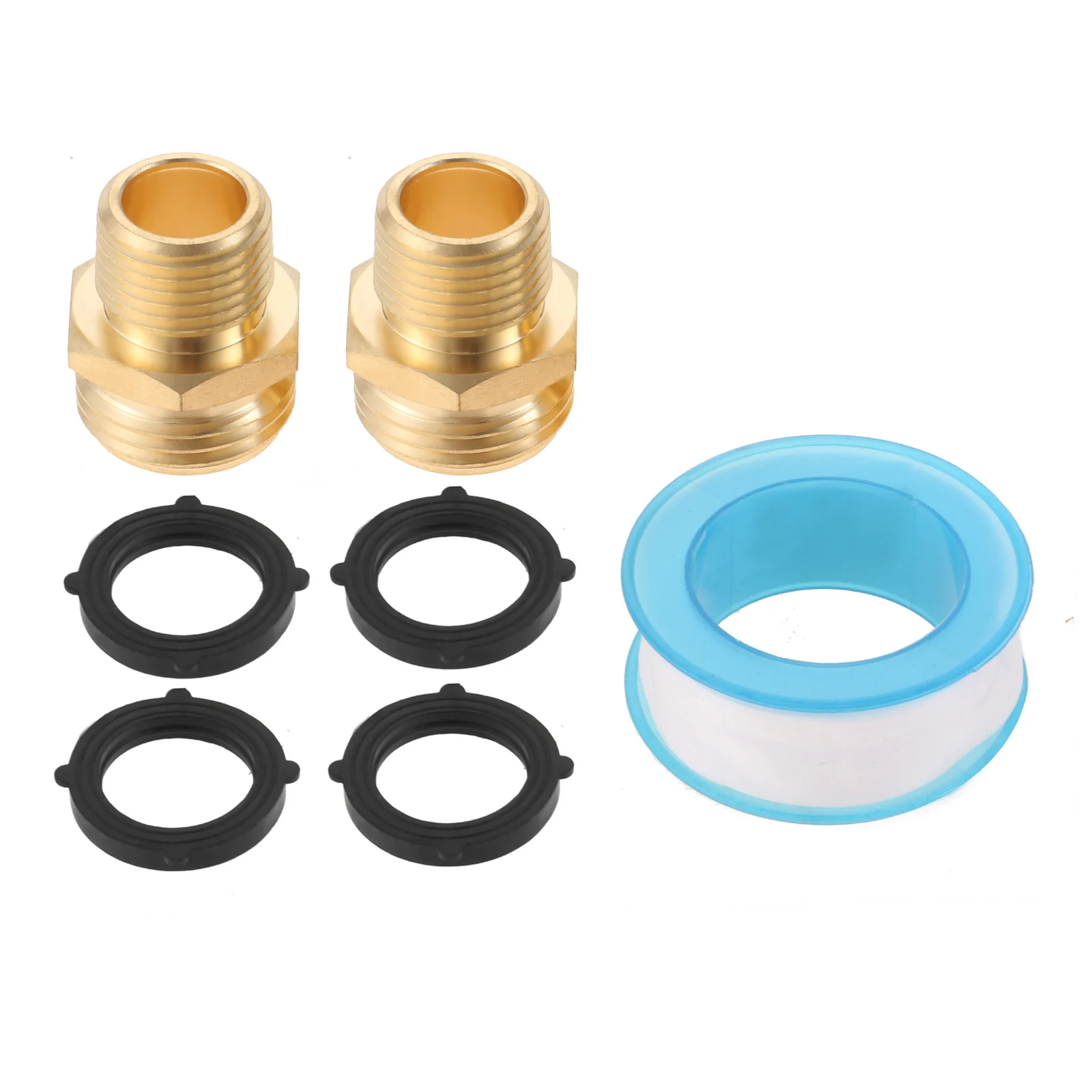 2 набора соединители для садового шланга переходник с наружной резьбой 3/4 дюйма