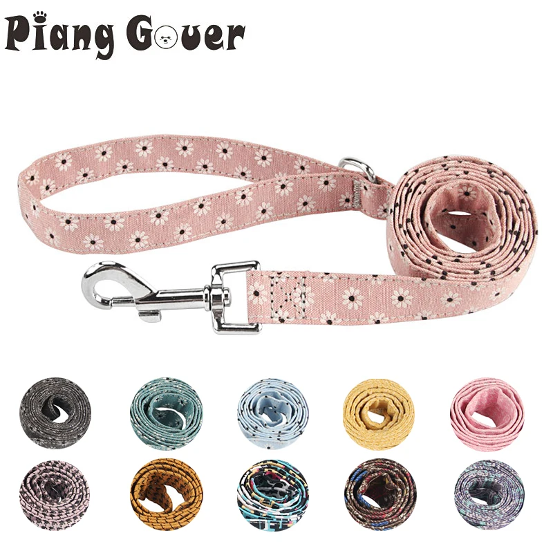 Поводок для собак модный поводок с цветами домашних животных средних и больших