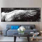 Архангел, ретро крылья, перья, постер, Картина на холсте, черно-белая стена, искусство, поп-арт-стена, картина для украшения гостиной