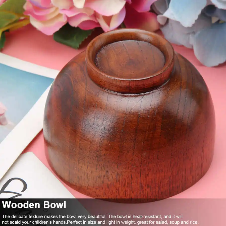 Деревянный салатник кухонный фруктовый салат лапша рисовая чаша светильник вес