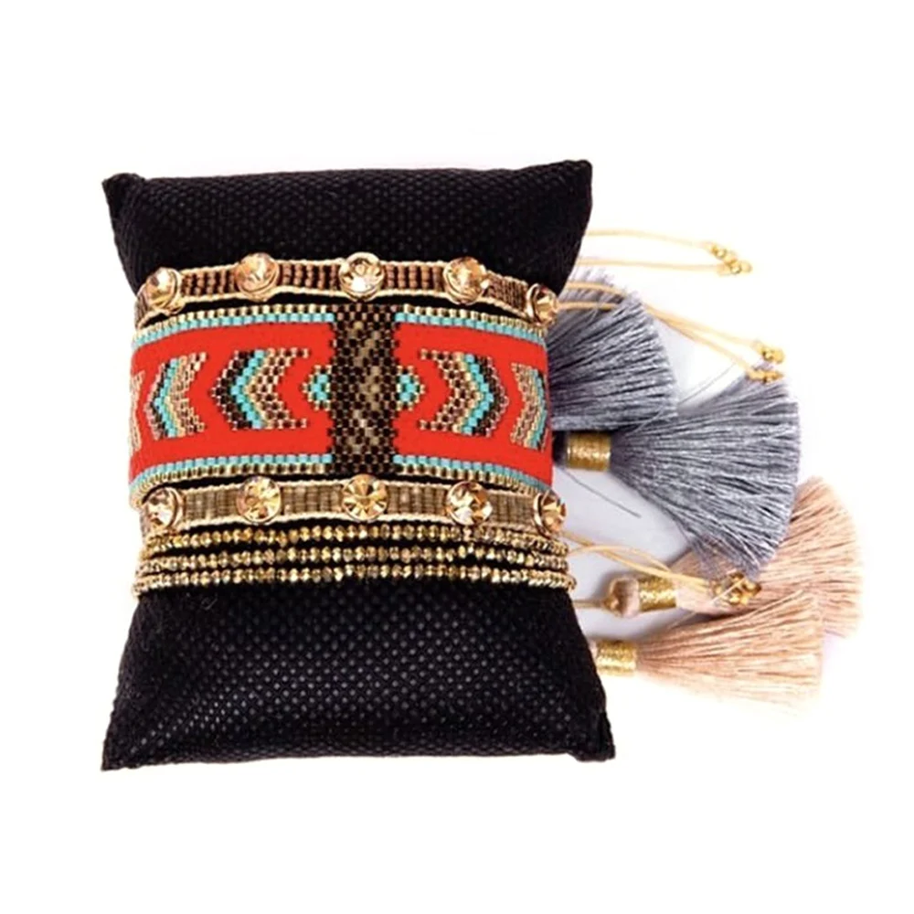 

Go2boho Miyuki Bracelet For Women Handmade Bead Men Jewelry Trendy Mexican Rhinestone Jewellery 2021 Adjustable Tassel Bracelets