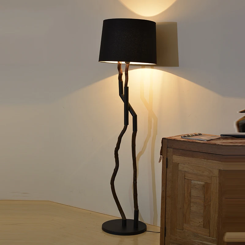 

zq Nordic Minimalism Art Light Luxury Wooden Floor Lamp Soft Decoration Model Room Living Room Sofa Edge Lighting