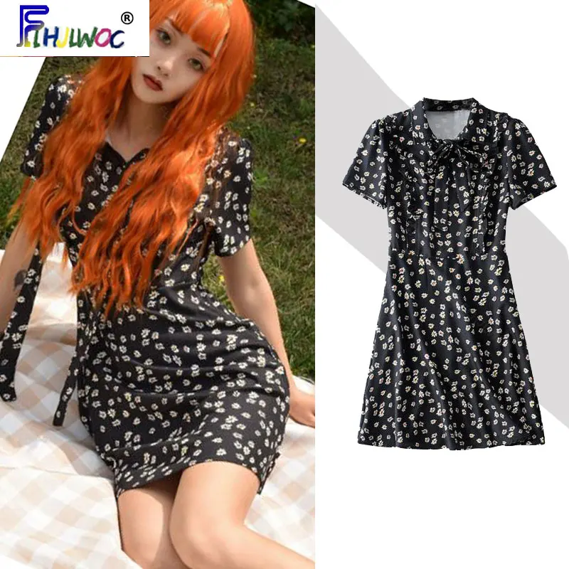 2020 летние милые мини платья лидер продаж женские корейские и японские Flhjlwoc в