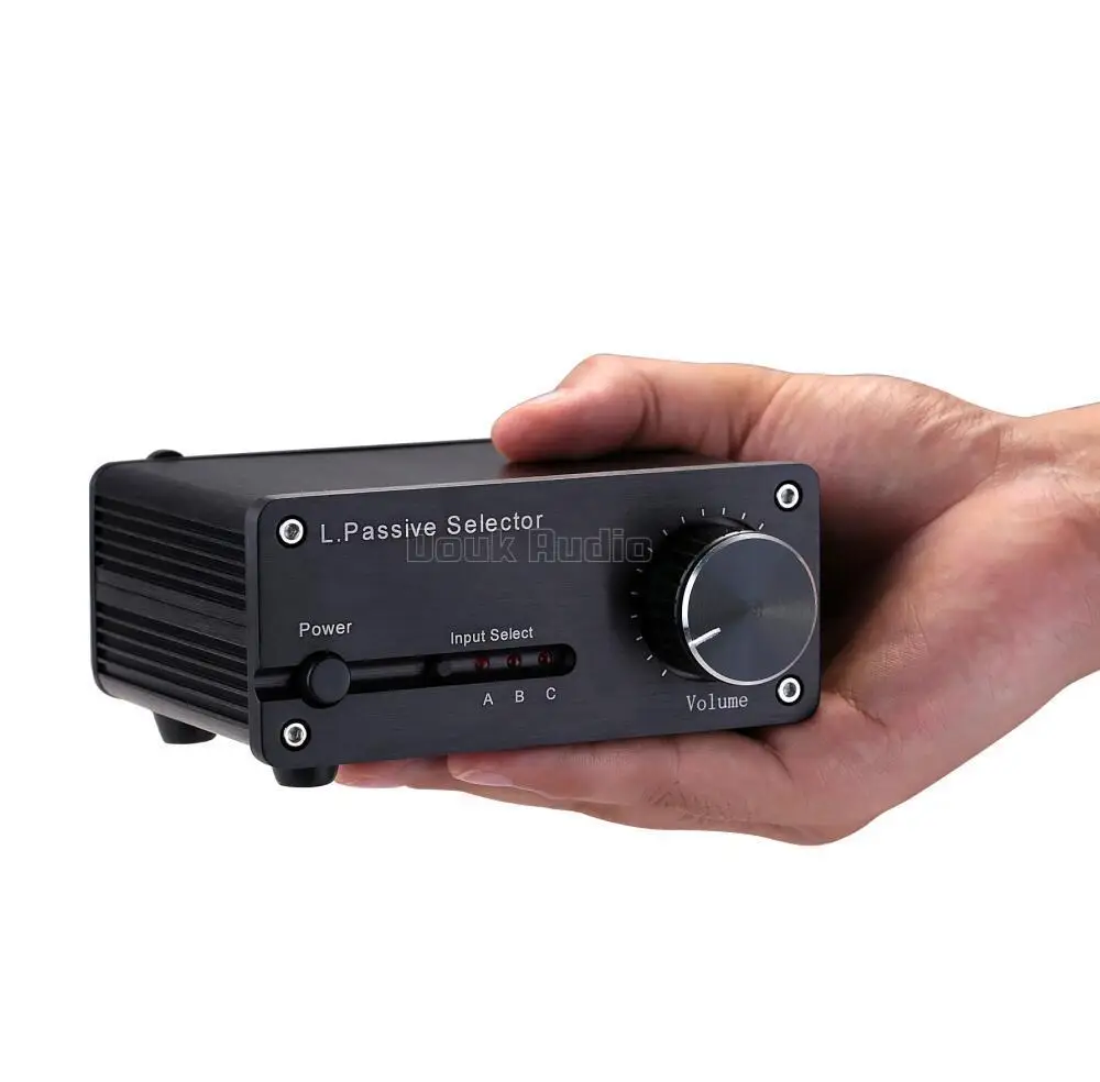 Мини ресивер Douk Audio Пассивный усилитель Hi Fi 3 в 1 с регулировкой громкости|audio