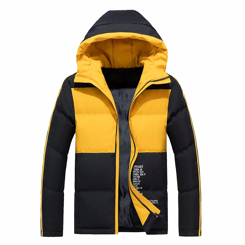Varsanol Hooded Winter Jackets Coat Men Casual Thick Cotton Parkas Men Waterproof Fashion Pocket Outwear Warm Parka Men Clothing