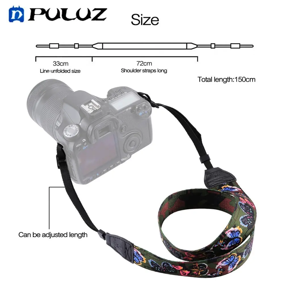 PULUZ винтажный этнический стиль с цветочным принтом противоскользящая камера