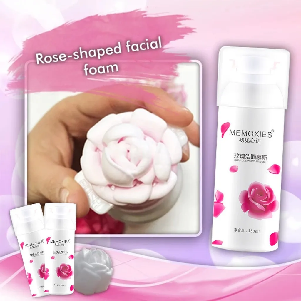 150 мл розовое Очищение глубокое очищение вспенивающий мусс лица очищающее