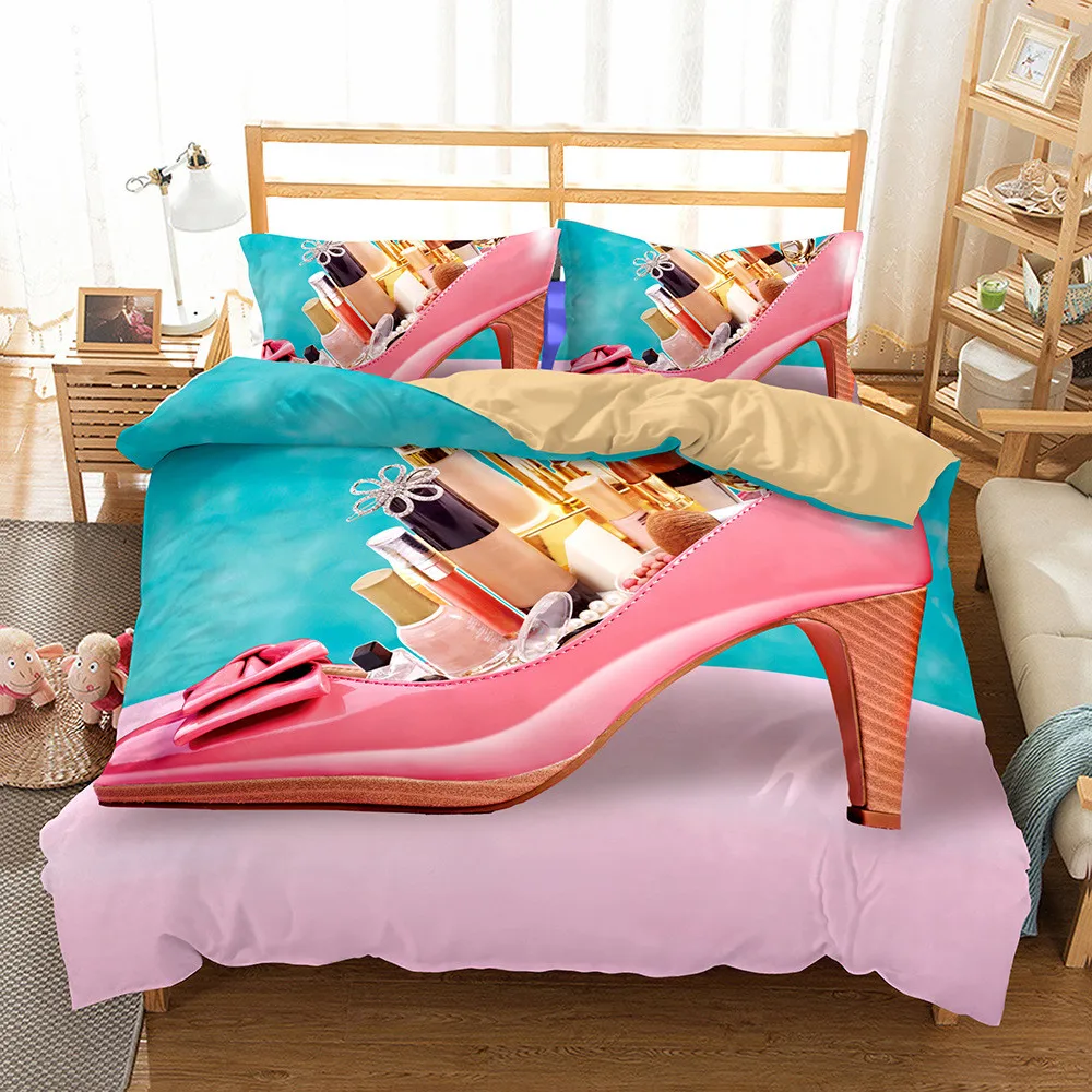 Комплект постельного белья для девочек и женщин с 3D пододеяльником кисточкой