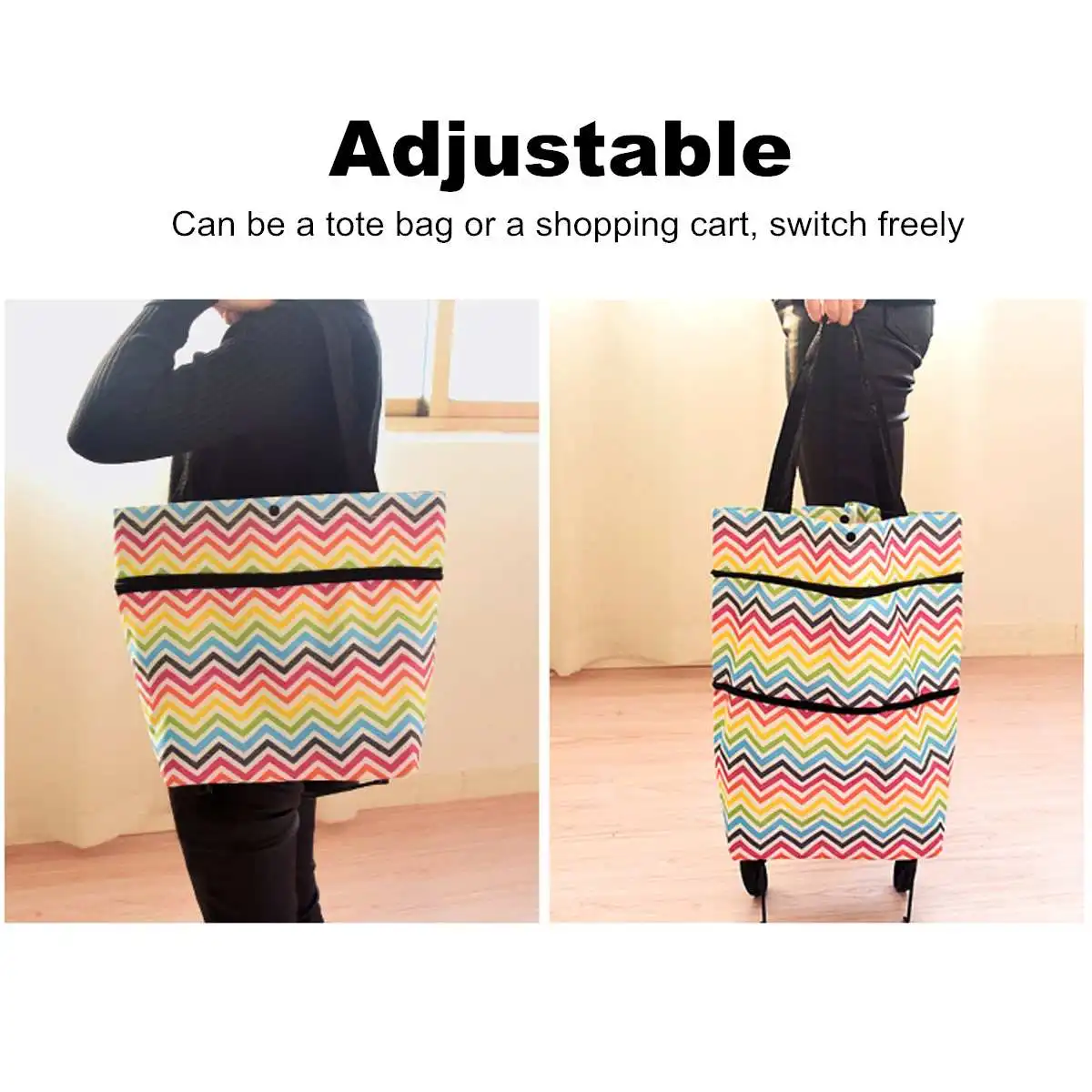 сумка для покупок тележка на колесах шопер Складная прачечной рынка портативная