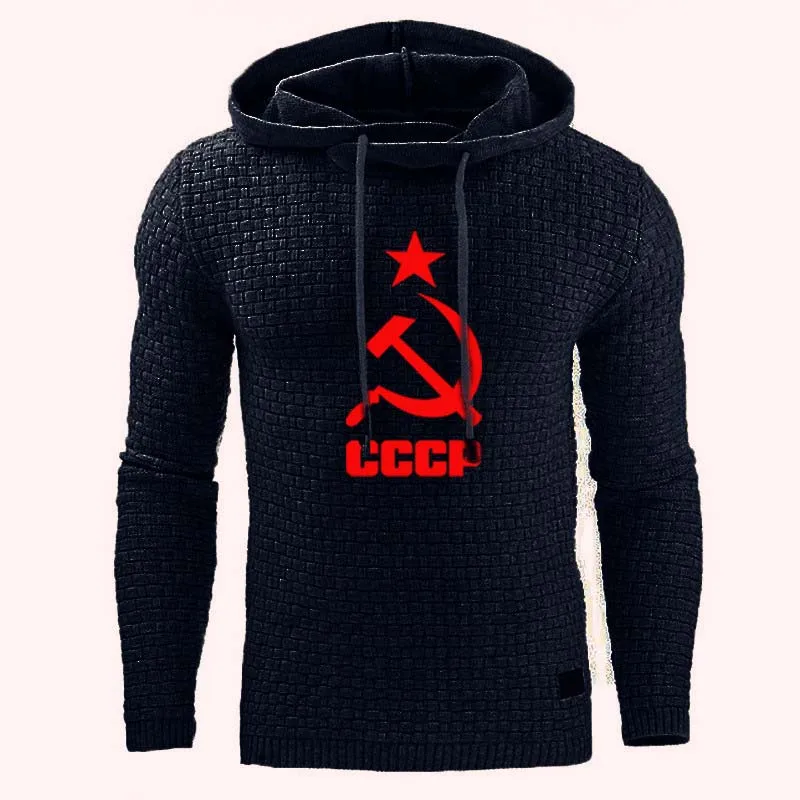 

Unisex 2020 New Men's hoodie Unique CCCP Russian USSR Soviet Union printing high quality Cotton Sweatshirt Casual Men's tops