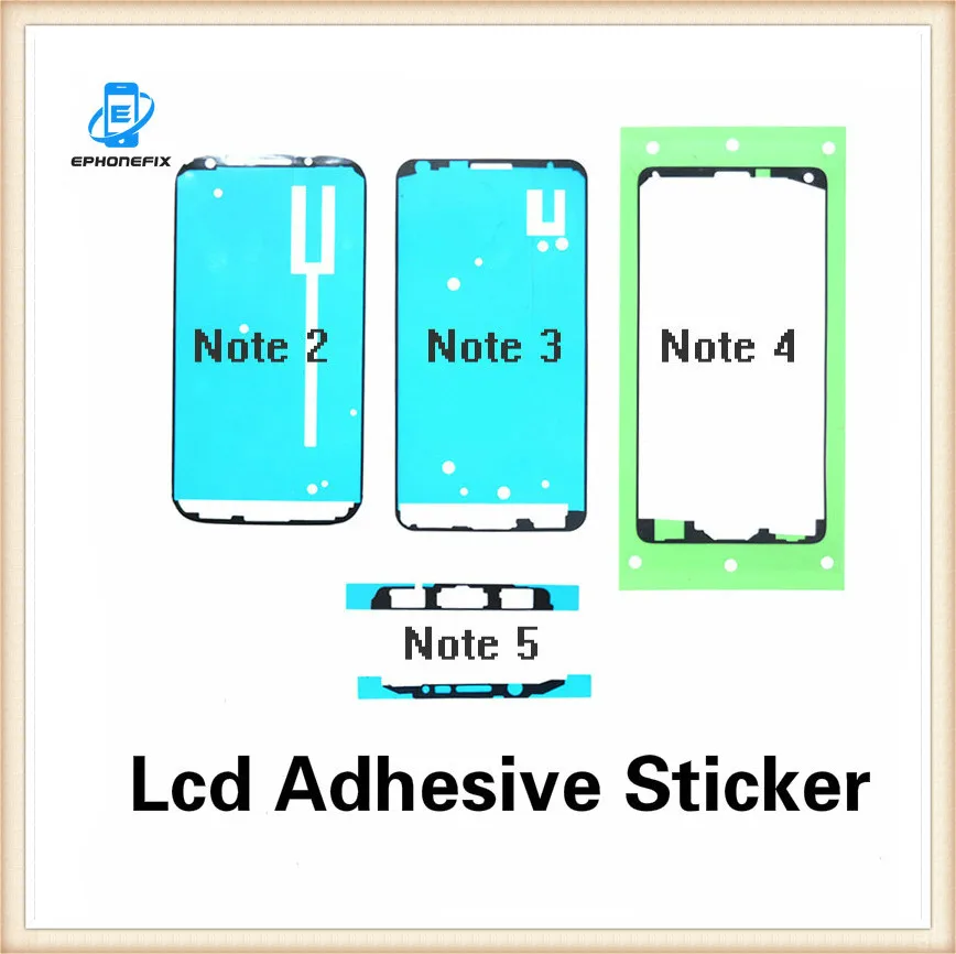 1 шт. клейкая наклейка для переднего корпуса ЖК-экрана Рамка samsung Galaxy Note 2 3 4 5 edge N7100