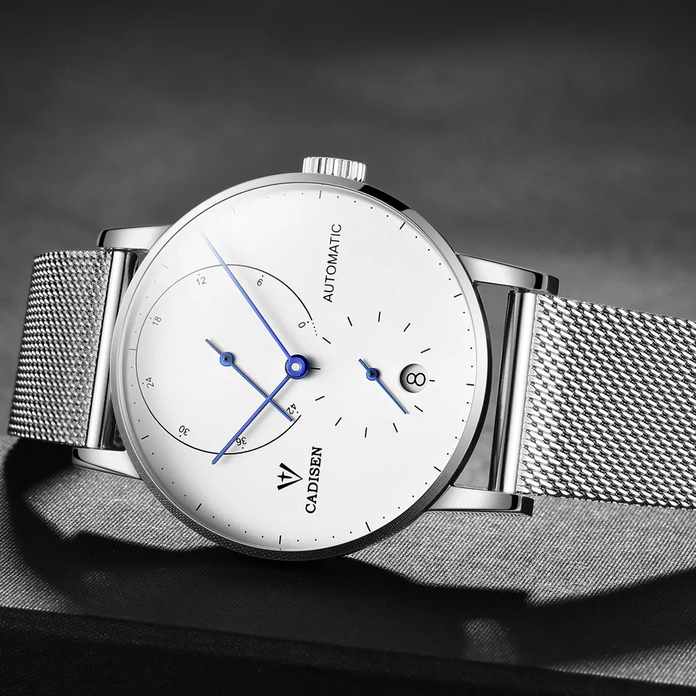 Мужские автоматические часы CADISEN роскошные механические в Военном Стиле для