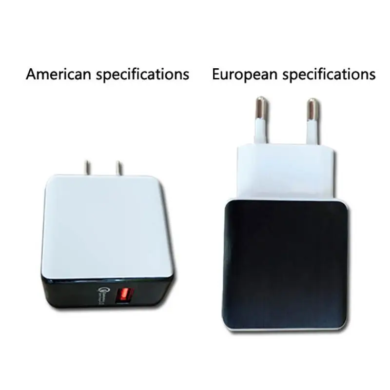 Безопасные высокого качества QC3.0 настенное зарядное устройство ЕС США USB