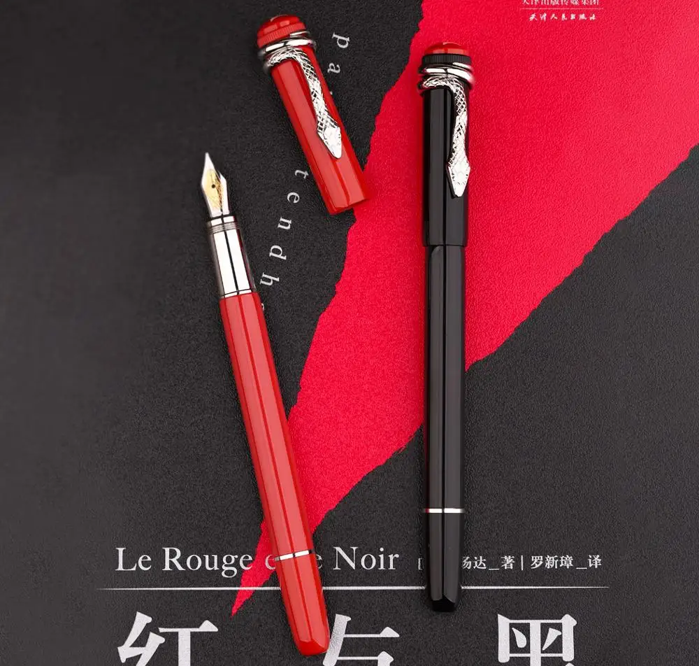 Перьевая ручка Majohn Master F9 металлическая чернильная со змеей/пауком перо F 0 5 мм