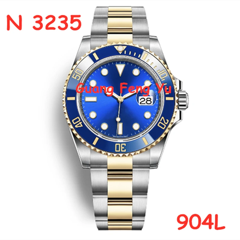 Мужские автоматические механические часы 126613 фунтов Синяя Керамическая рамка