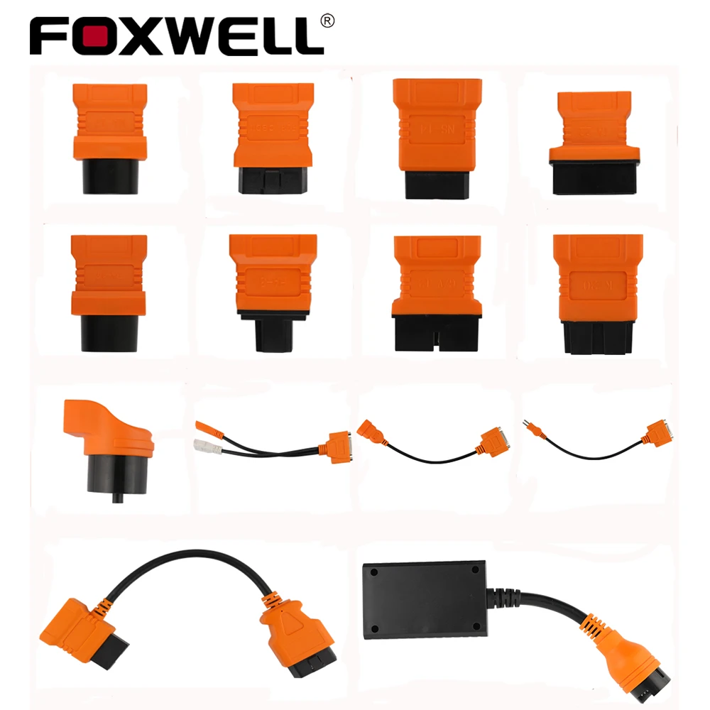 Комплект кабельных адаптеров FOXWELL OBD OBD2 для BMW 20PIN OBDI Разъем Benz 38pin Toyota 22PIN NT644 GT60 NT650